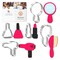 CookieCutter.com Diva 5 Piece Cookie Cutters Set, Mirror, Lipstick, Hair Brush, Nail Polish, Hair Dryer, Tin Plate Steel, USA